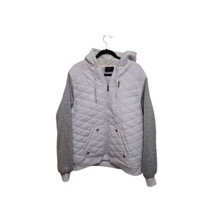 G-Net Full Zip Puffer Jacket with Sweatshirt Sleeves M